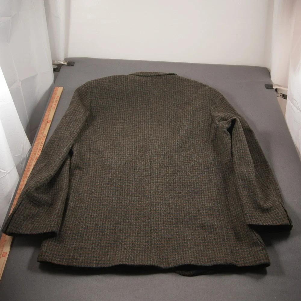 Vintage USA LL Bean Thinsulate Wool Nylon Micro Check Men Blazer XLT University